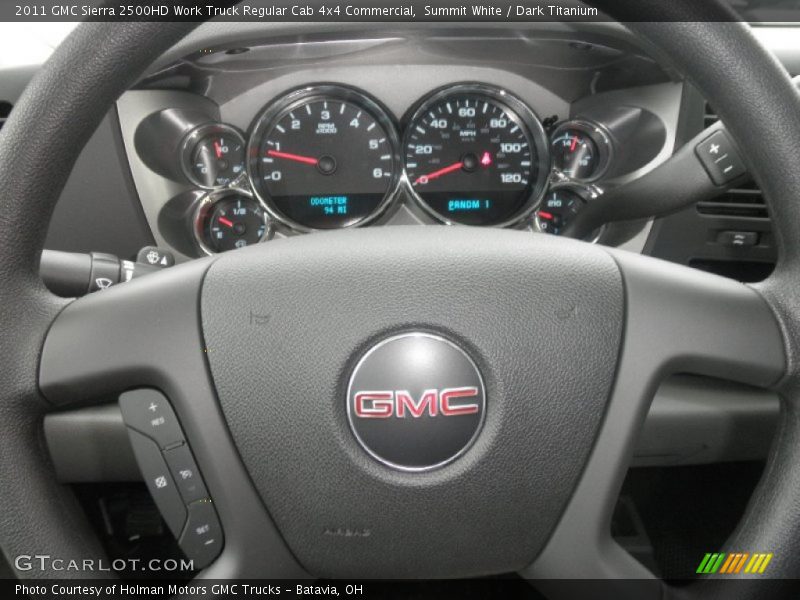 Summit White / Dark Titanium 2011 GMC Sierra 2500HD Work Truck Regular Cab 4x4 Commercial