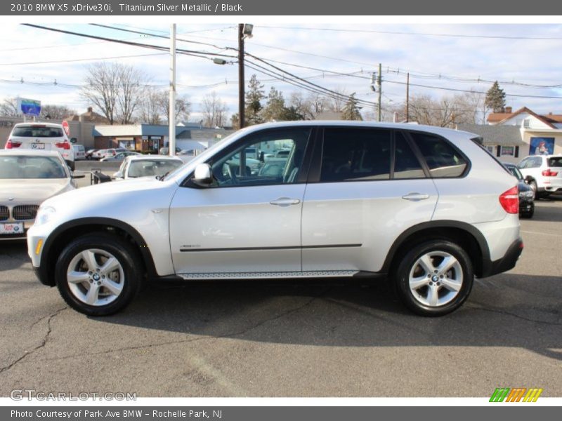 Titanium Silver Metallic / Black 2010 BMW X5 xDrive30i