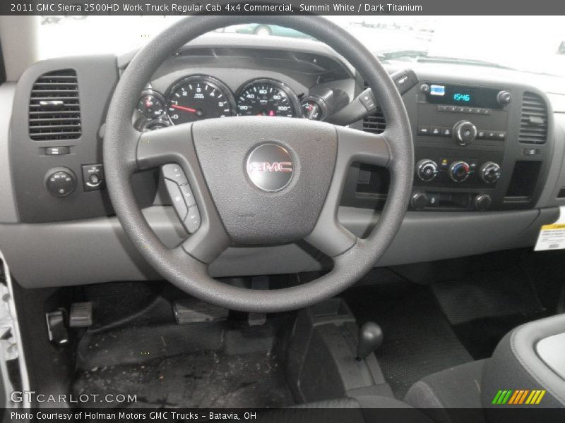 Summit White / Dark Titanium 2011 GMC Sierra 2500HD Work Truck Regular Cab 4x4 Commercial