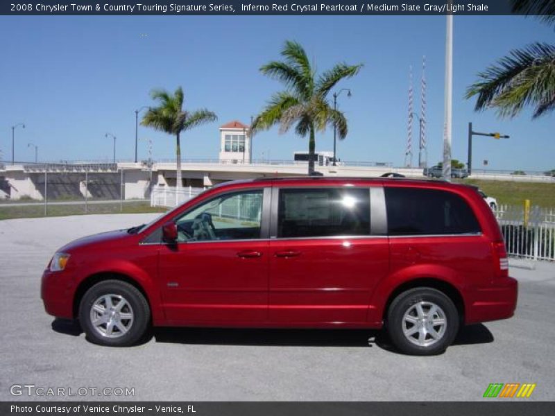 Inferno Red Crystal Pearlcoat / Medium Slate Gray/Light Shale 2008 Chrysler Town & Country Touring Signature Series