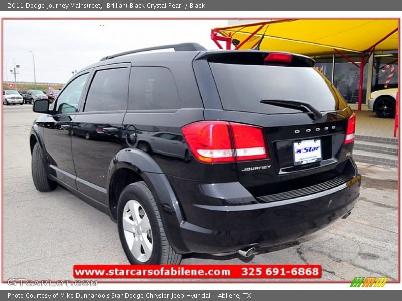 Brilliant Black Crystal Pearl / Black 2011 Dodge Journey Mainstreet
