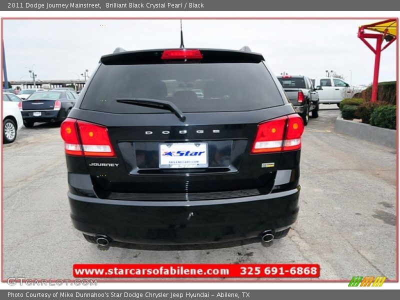 Brilliant Black Crystal Pearl / Black 2011 Dodge Journey Mainstreet