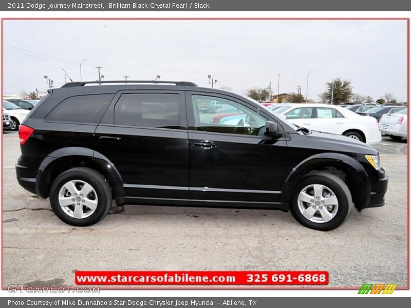 Brilliant Black Crystal Pearl / Black 2011 Dodge Journey Mainstreet