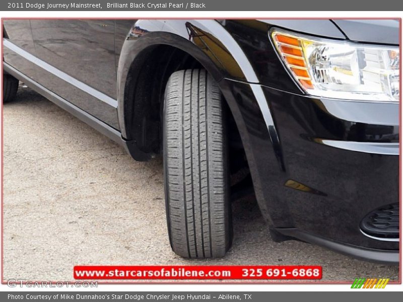 Brilliant Black Crystal Pearl / Black 2011 Dodge Journey Mainstreet