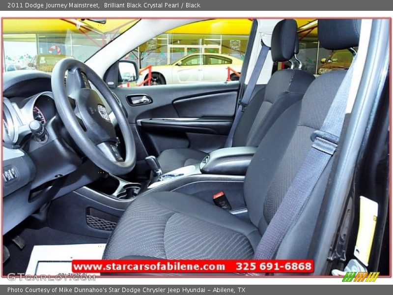 Brilliant Black Crystal Pearl / Black 2011 Dodge Journey Mainstreet