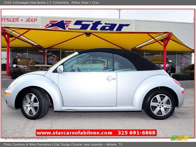 Reflex Silver / Grey 2006 Volkswagen New Beetle 2.5 Convertible