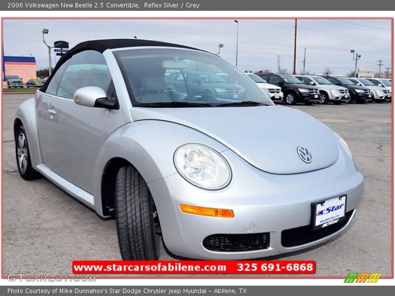 Reflex Silver / Grey 2006 Volkswagen New Beetle 2.5 Convertible