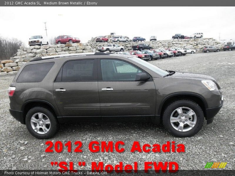 Medium Brown Metallic / Ebony 2012 GMC Acadia SL