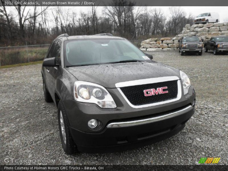 Medium Brown Metallic / Ebony 2012 GMC Acadia SL