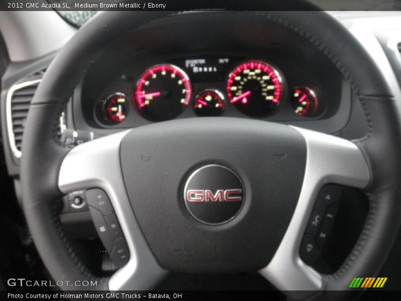 Medium Brown Metallic / Ebony 2012 GMC Acadia SL