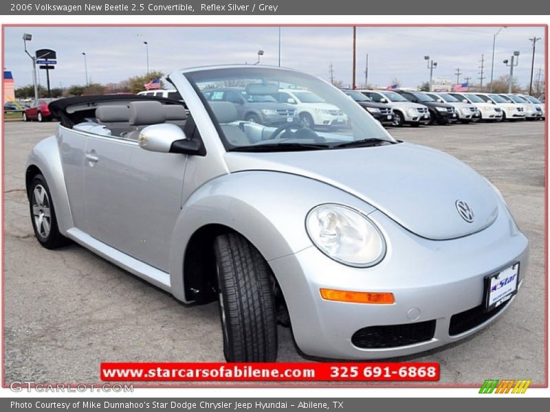 Reflex Silver / Grey 2006 Volkswagen New Beetle 2.5 Convertible