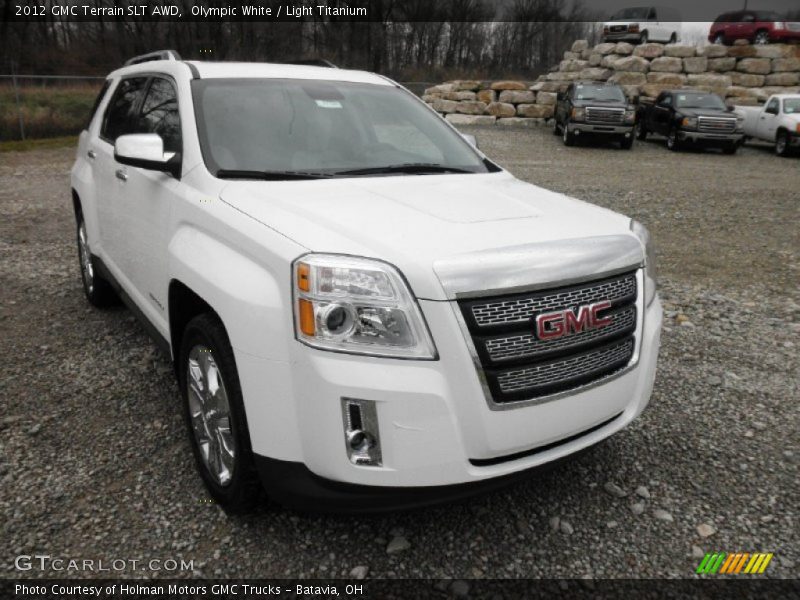 Olympic White / Light Titanium 2012 GMC Terrain SLT AWD