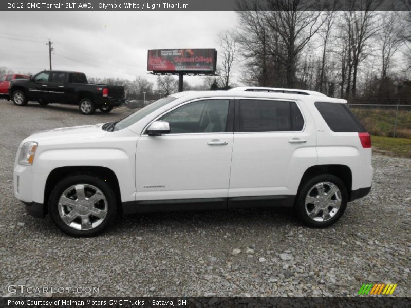 Olympic White / Light Titanium 2012 GMC Terrain SLT AWD