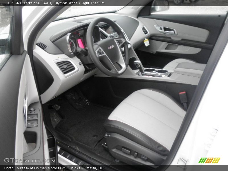 Olympic White / Light Titanium 2012 GMC Terrain SLT AWD
