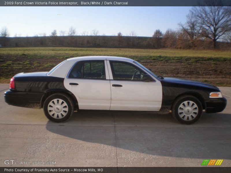 Black/White / Dark Charcoal 2009 Ford Crown Victoria Police Interceptor