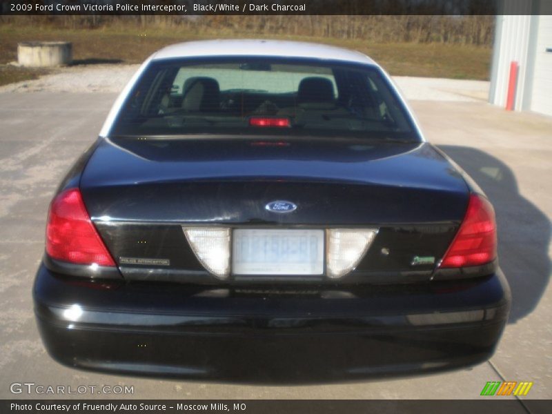 Black/White / Dark Charcoal 2009 Ford Crown Victoria Police Interceptor