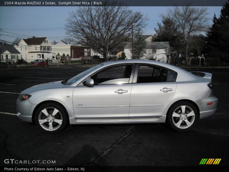 Sunlight Silver Mica / Black 2004 Mazda MAZDA3 s Sedan