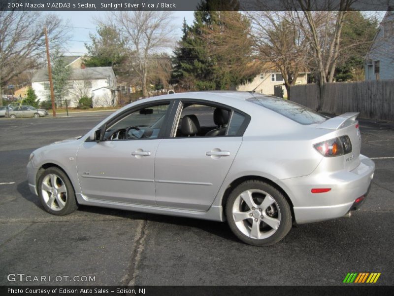 Sunlight Silver Mica / Black 2004 Mazda MAZDA3 s Sedan