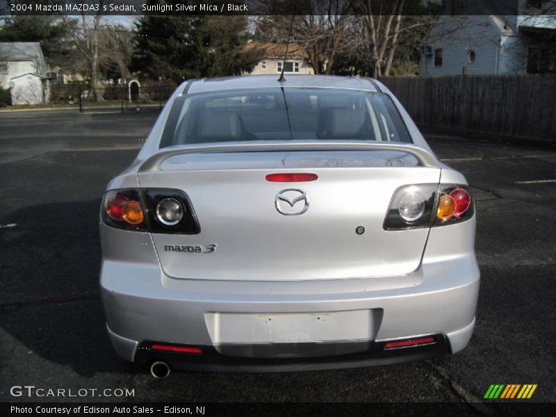 Sunlight Silver Mica / Black 2004 Mazda MAZDA3 s Sedan