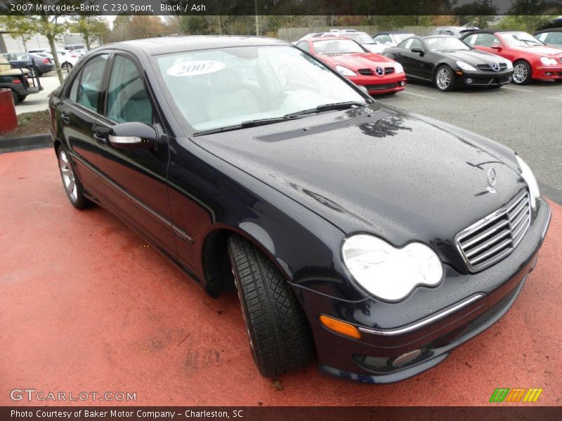 Black / Ash 2007 Mercedes-Benz C 230 Sport