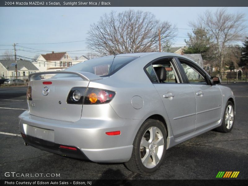 Sunlight Silver Mica / Black 2004 Mazda MAZDA3 s Sedan