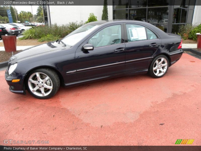 Black / Ash 2007 Mercedes-Benz C 230 Sport