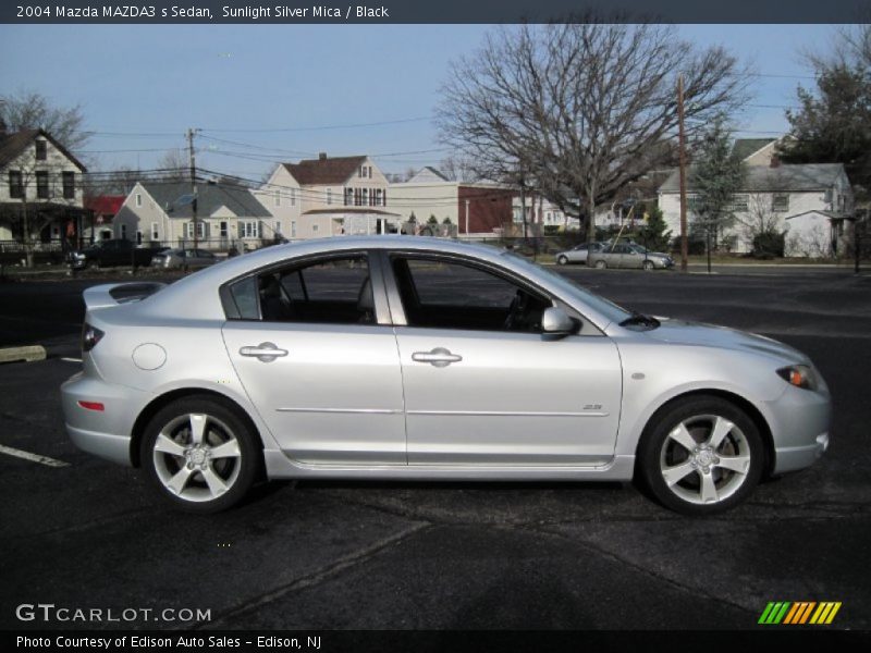 Sunlight Silver Mica / Black 2004 Mazda MAZDA3 s Sedan