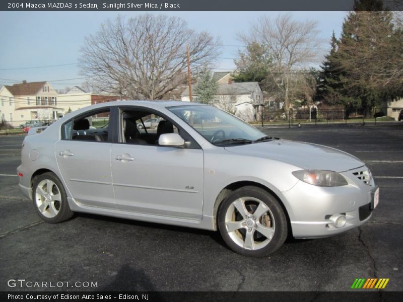 Sunlight Silver Mica / Black 2004 Mazda MAZDA3 s Sedan
