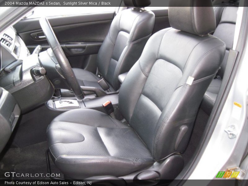 Sunlight Silver Mica / Black 2004 Mazda MAZDA3 s Sedan