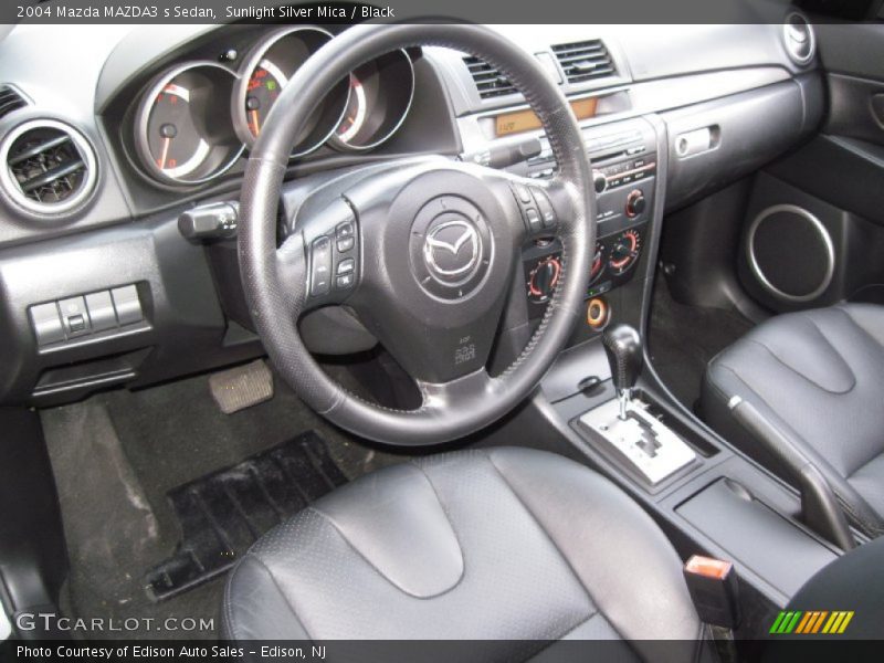 Sunlight Silver Mica / Black 2004 Mazda MAZDA3 s Sedan