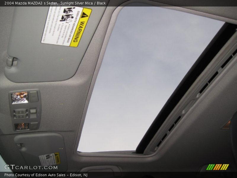 Sunlight Silver Mica / Black 2004 Mazda MAZDA3 s Sedan