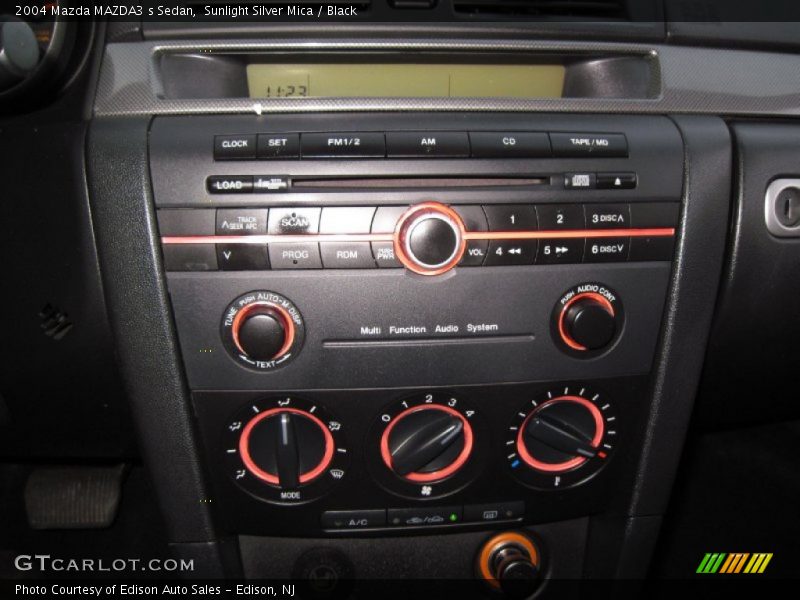 Sunlight Silver Mica / Black 2004 Mazda MAZDA3 s Sedan