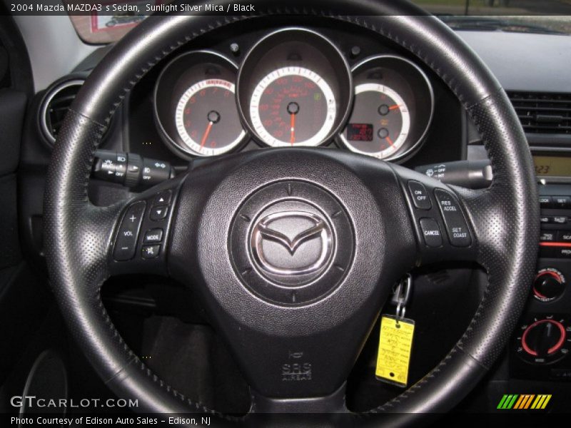 Sunlight Silver Mica / Black 2004 Mazda MAZDA3 s Sedan