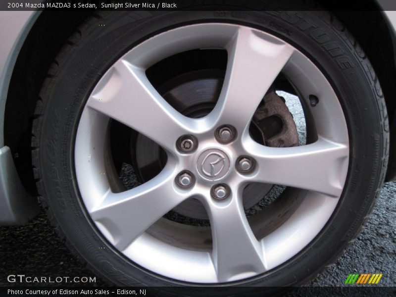 Sunlight Silver Mica / Black 2004 Mazda MAZDA3 s Sedan