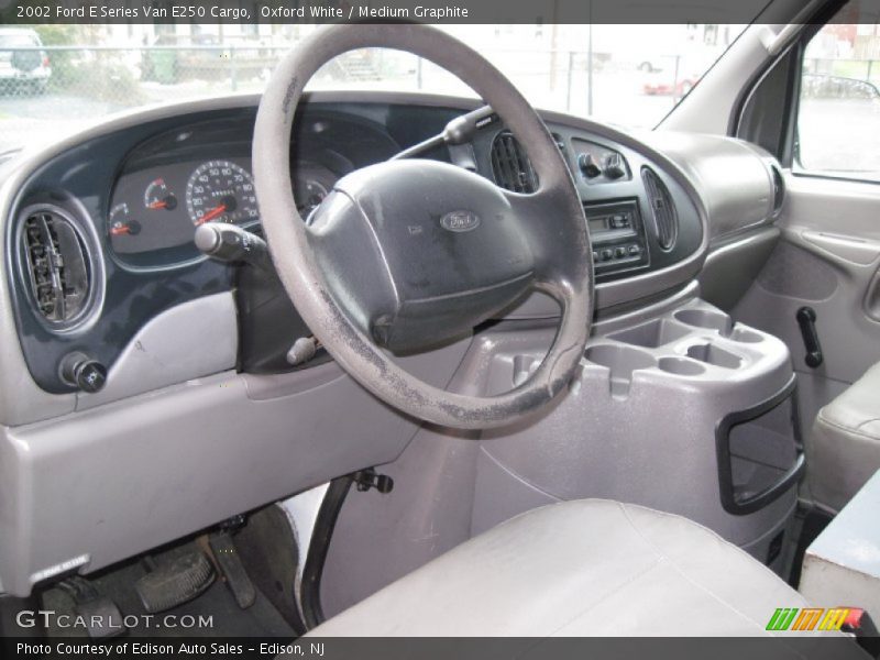 Oxford White / Medium Graphite 2002 Ford E Series Van E250 Cargo