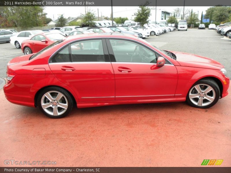 Mars Red / Black 2011 Mercedes-Benz C 300 Sport