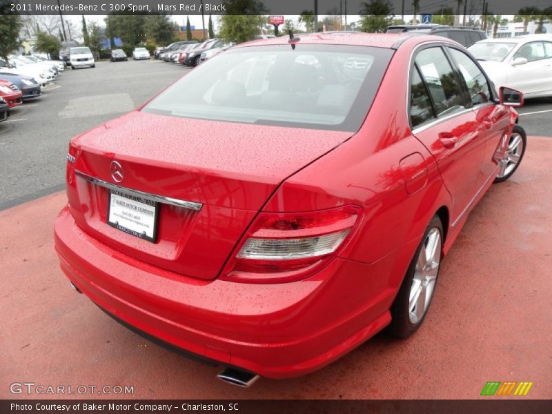 Mars Red / Black 2011 Mercedes-Benz C 300 Sport