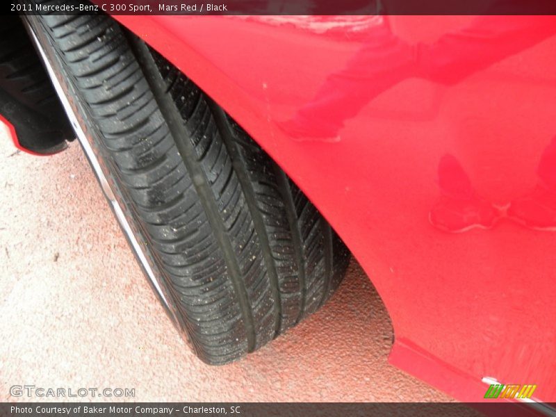 Mars Red / Black 2011 Mercedes-Benz C 300 Sport