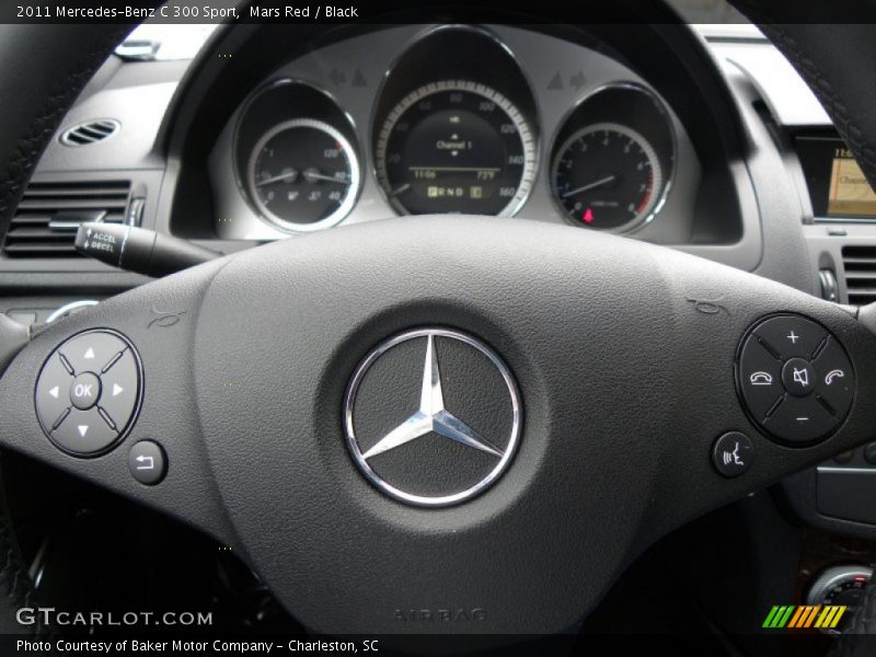 Mars Red / Black 2011 Mercedes-Benz C 300 Sport