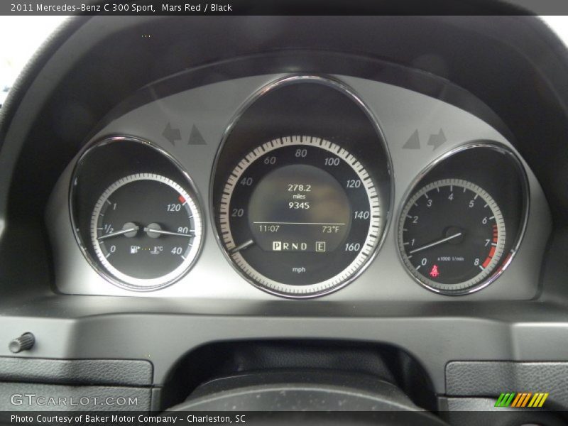 Mars Red / Black 2011 Mercedes-Benz C 300 Sport