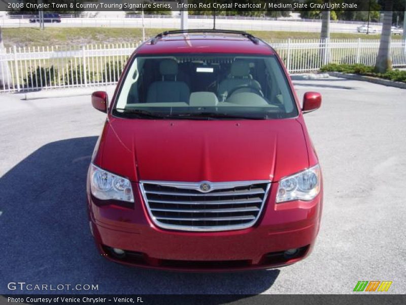 Inferno Red Crystal Pearlcoat / Medium Slate Gray/Light Shale 2008 Chrysler Town & Country Touring Signature Series