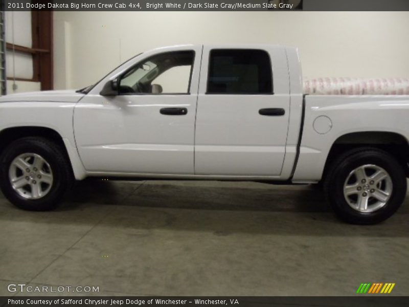 Bright White / Dark Slate Gray/Medium Slate Gray 2011 Dodge Dakota Big Horn Crew Cab 4x4