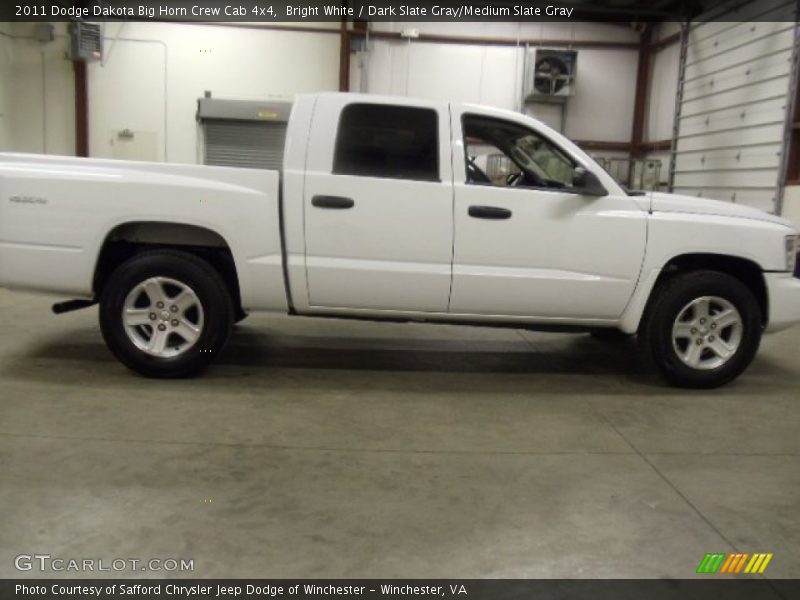 Bright White / Dark Slate Gray/Medium Slate Gray 2011 Dodge Dakota Big Horn Crew Cab 4x4