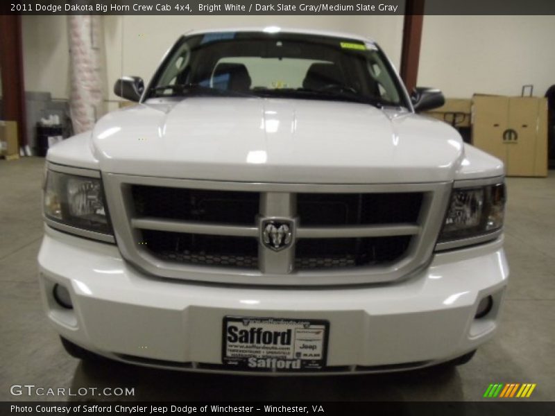 Bright White / Dark Slate Gray/Medium Slate Gray 2011 Dodge Dakota Big Horn Crew Cab 4x4