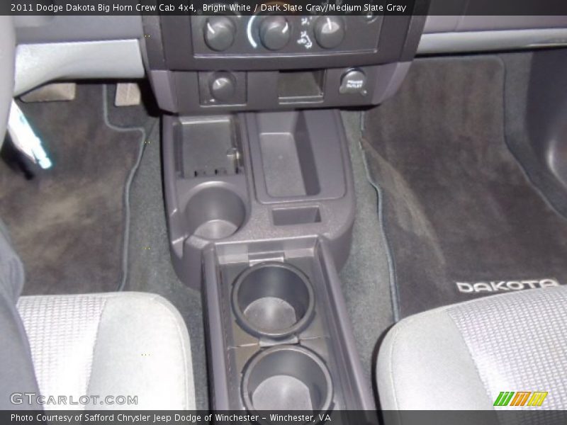 Bright White / Dark Slate Gray/Medium Slate Gray 2011 Dodge Dakota Big Horn Crew Cab 4x4
