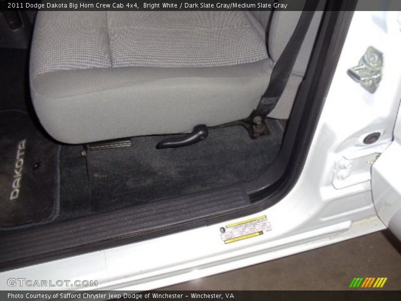 Bright White / Dark Slate Gray/Medium Slate Gray 2011 Dodge Dakota Big Horn Crew Cab 4x4