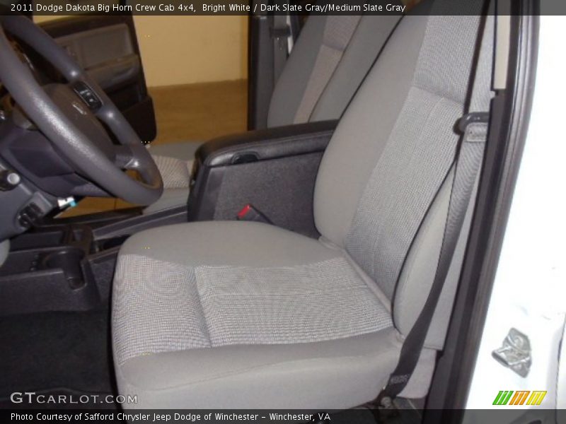 Bright White / Dark Slate Gray/Medium Slate Gray 2011 Dodge Dakota Big Horn Crew Cab 4x4