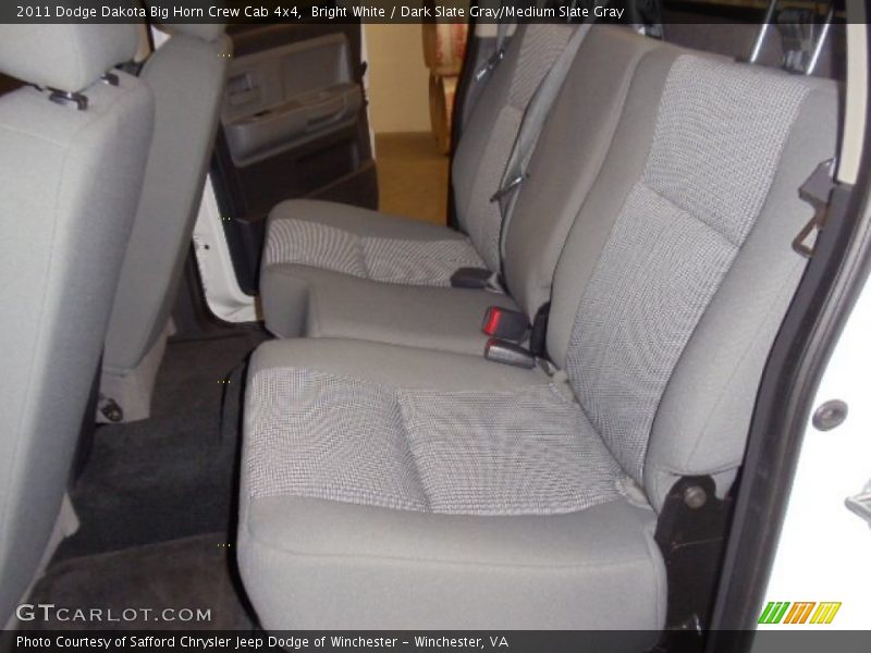 Bright White / Dark Slate Gray/Medium Slate Gray 2011 Dodge Dakota Big Horn Crew Cab 4x4