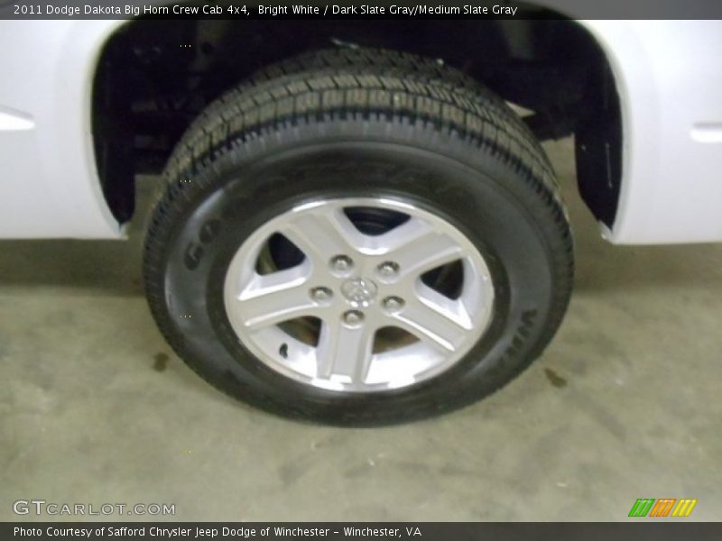 Bright White / Dark Slate Gray/Medium Slate Gray 2011 Dodge Dakota Big Horn Crew Cab 4x4