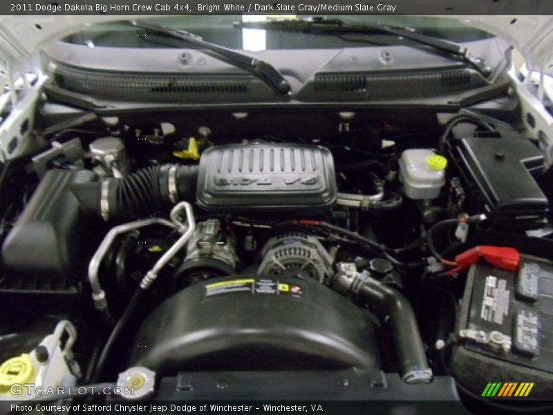 Bright White / Dark Slate Gray/Medium Slate Gray 2011 Dodge Dakota Big Horn Crew Cab 4x4